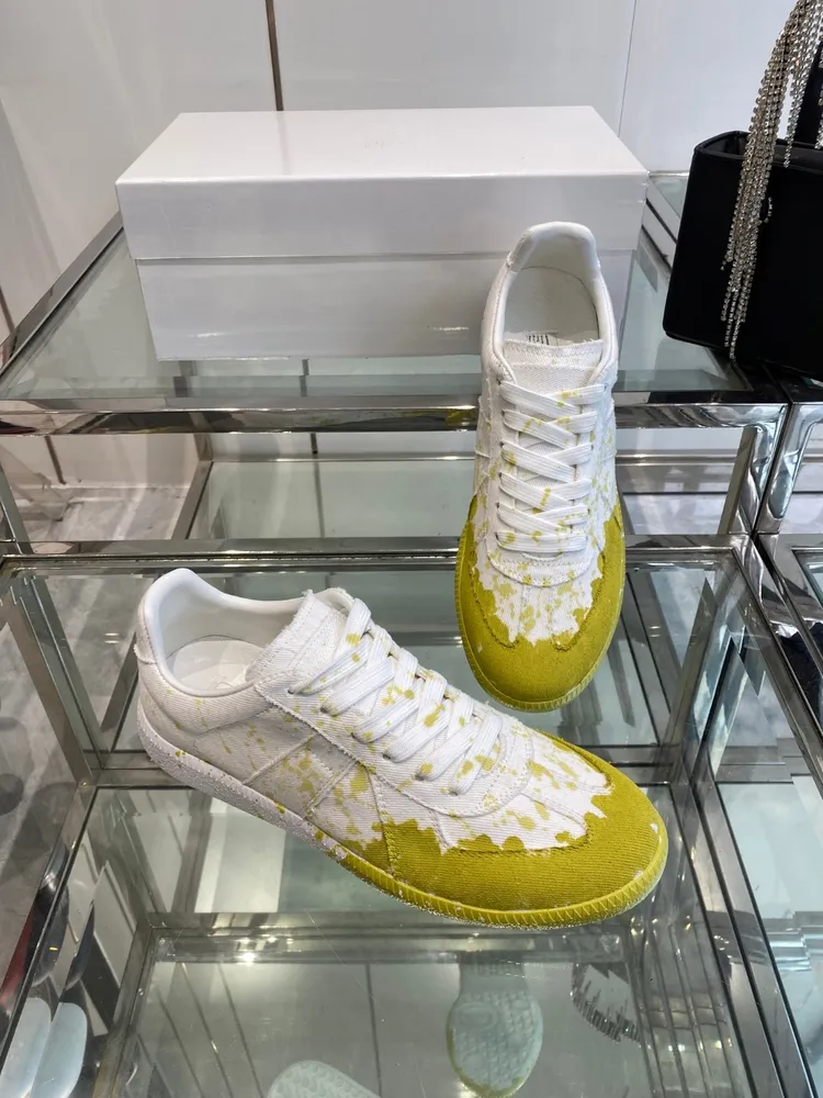 Maison Ma*giela - MM6 메종 로우탑 페인트 드롭 레플리카 스니커즈 (해외최상급)