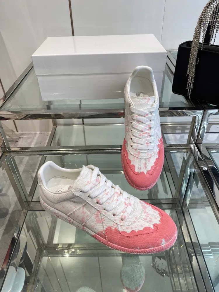 Maison Ma*giela - MM6 메종 로우탑 페인트 드롭 레플리카 스니커즈 (해외최상급)