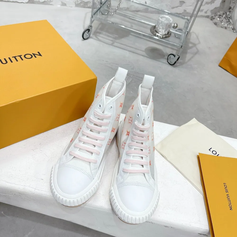 Louis Vuitto* Shoes 2022 여성 하이 탑 스니커즈