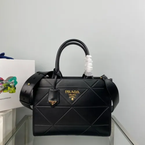 PR*DA 프라* 탑스티치 스몰 레더 심볼백 1BA379 (해외최상급)