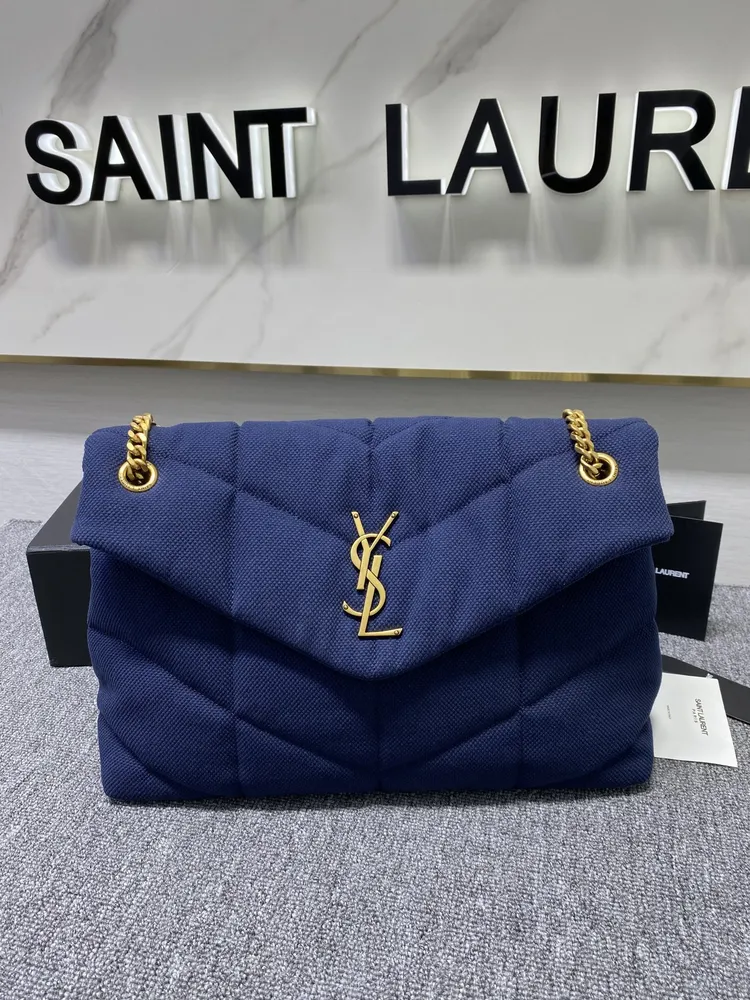 Sa*nt Lauren* 캔버스 PUFFER 라지 토이백 577476