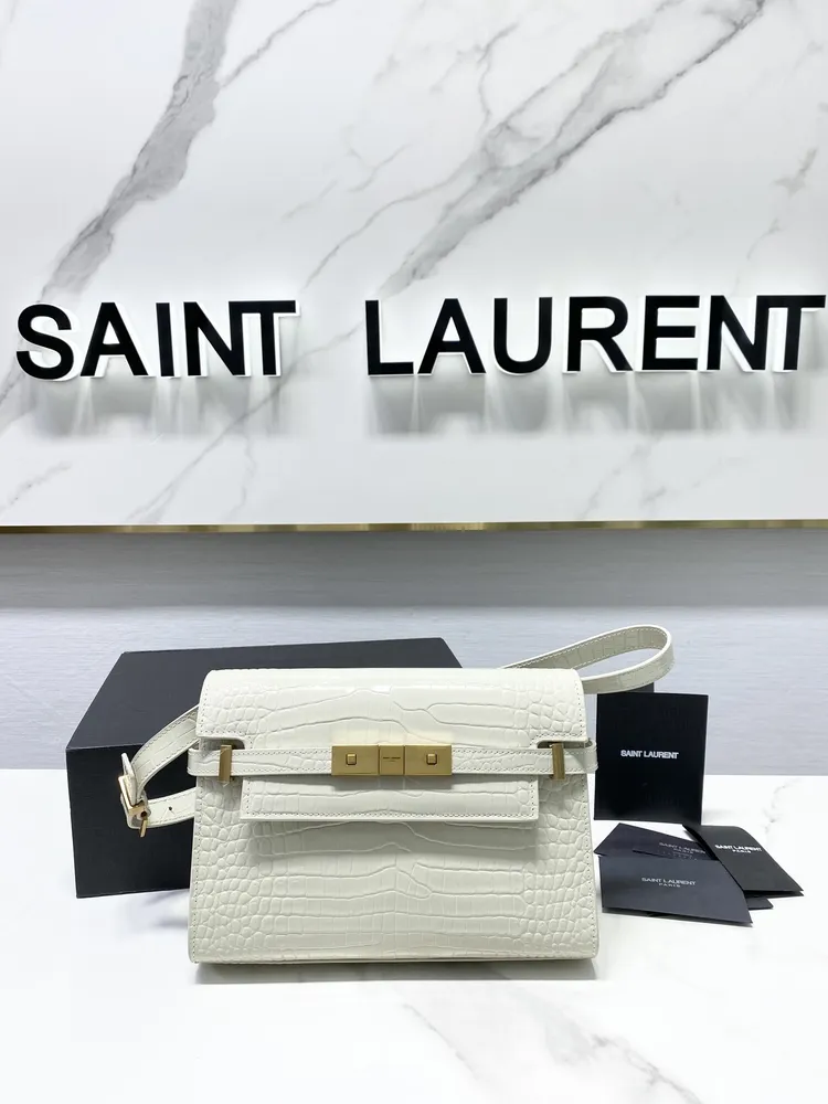 Sa*nt Lauren* 크로커다일 MANHATTAN 스몰 숄더백 579270