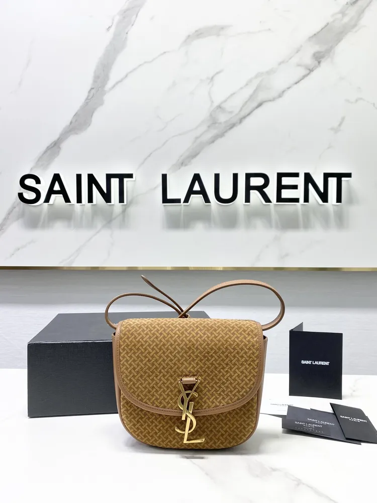 Sa*nt Lauren* 스웨이드 kaia 스몰 사첼 숄더백 619740