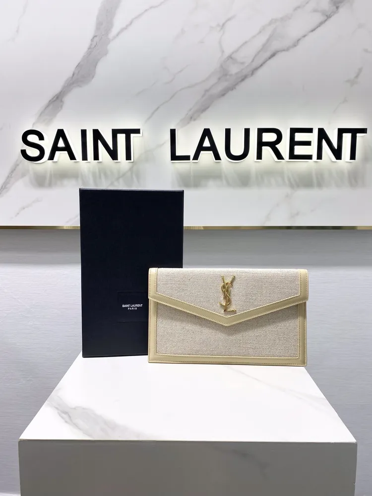 Saint Lauren* 업타운 클러치 캔버스백 565739