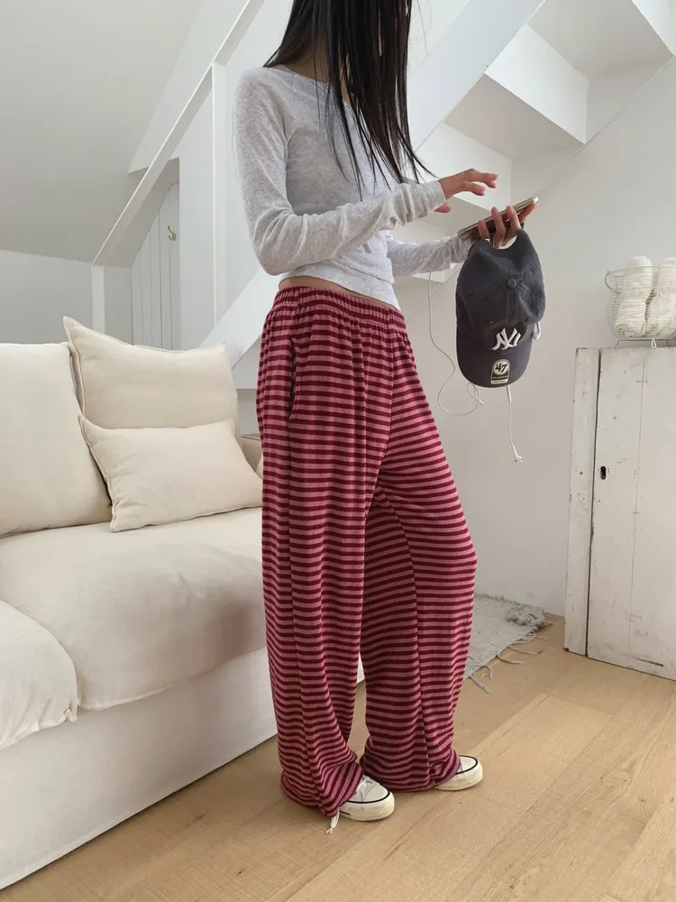 카라멜니트팬츠