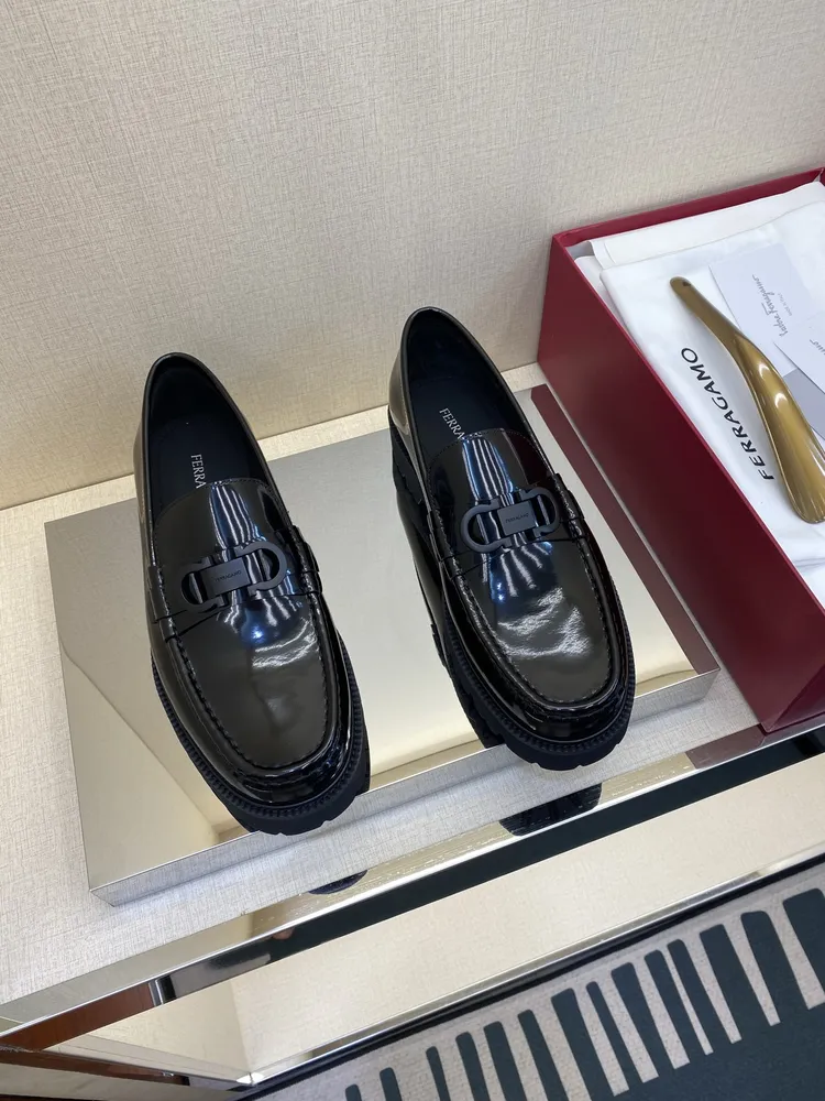 간치니 레더 로퍼 남성 슈즈