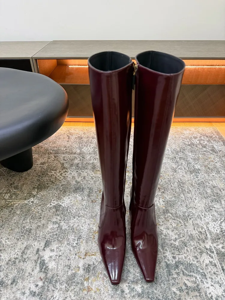 크리스털 장식 10.5cm 힐 여성 슈즈