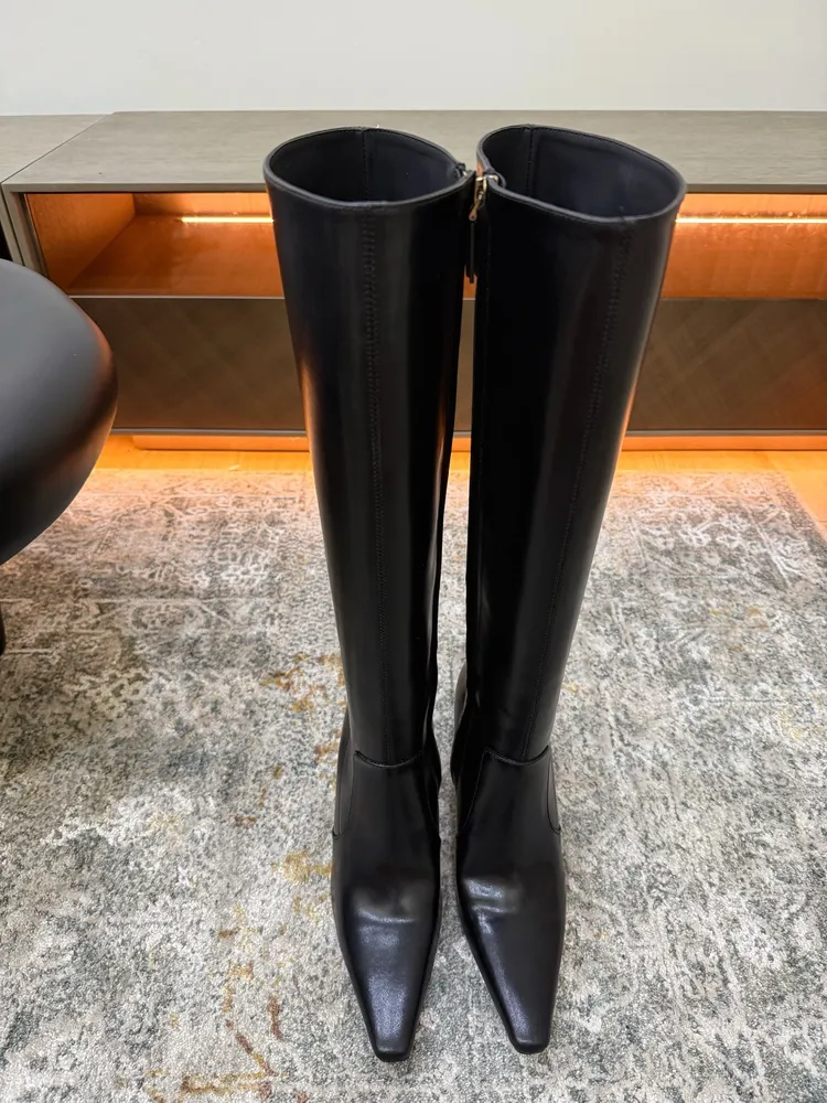 크리스털 장식 10.5cm 힐 여성 슈즈