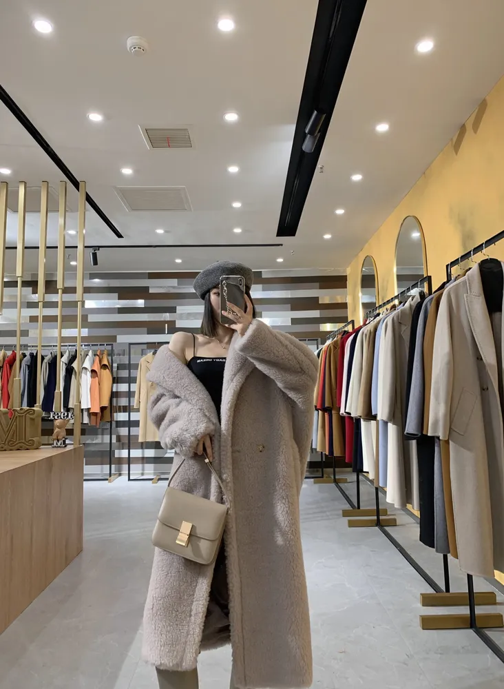 테디베어 아이콘 여성 코트
