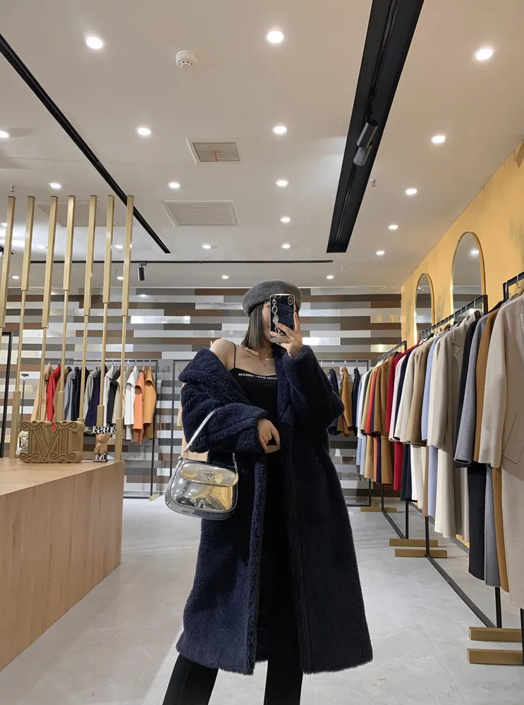테디베어 아이콘 여성 코트
