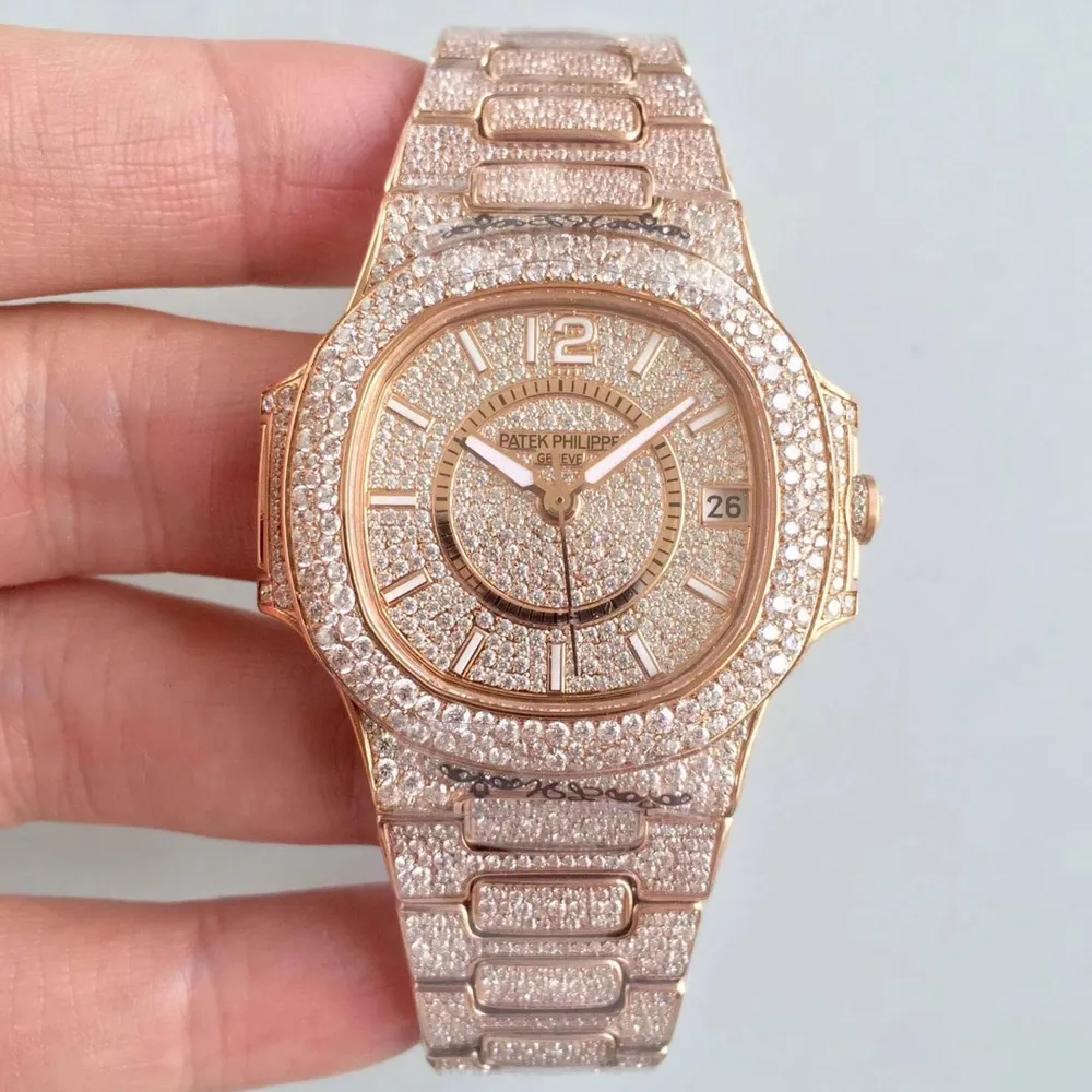 OEM공장 파텍필립(PATEK PHILIPPE)노틸러스 점보 5711 풀다이아몬드 로즈골드