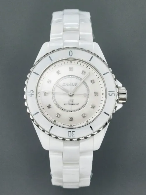 J12 화이트 텐포인트 세라믹 33MM 오토메틱 (여성용)