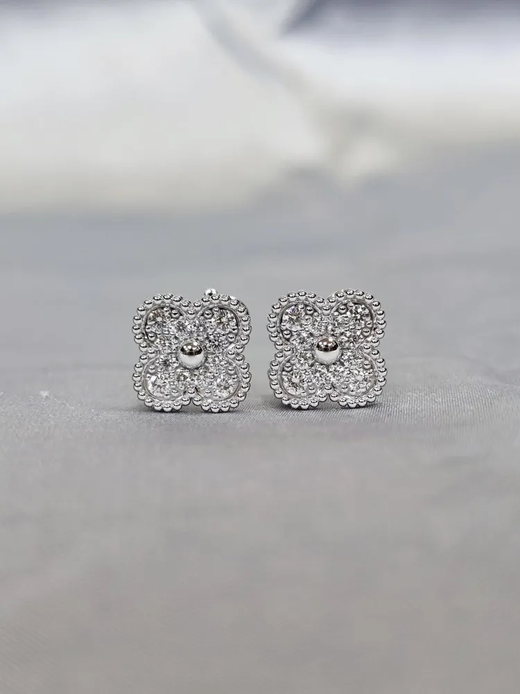 Van Cleef &amp; Arpel* 반클 빈티지 알함브라 이어링 귀걸이 - 풀파베 (해외최상급)