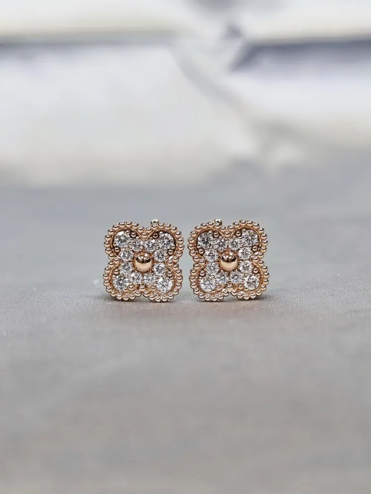 Van Cleef &amp; Arpel* 반클 빈티지 알함브라 이어링 귀걸이 - 풀파베 (해외최상급)
