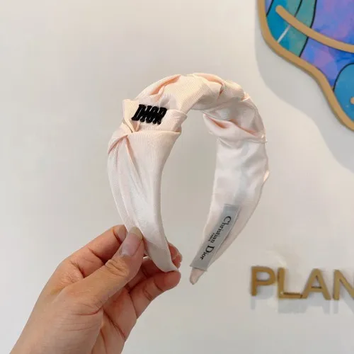 Dio* 신상 레터 플리츠 와이드 헤드밴드