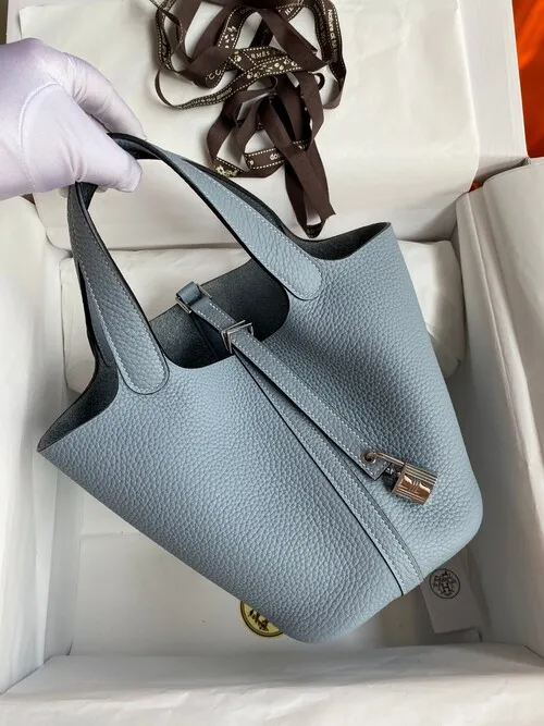 HEREMS 에르메스 피코탄 백 18cm 풀 핸드매이드 토고 정품가죽동일