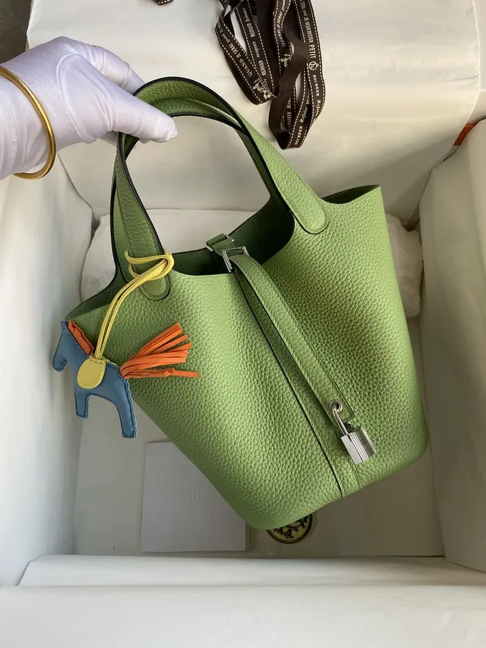 HEREMS 에르메스 피코탄 백 18-22cm 풀 핸드매이드 토고 정품가죽동일