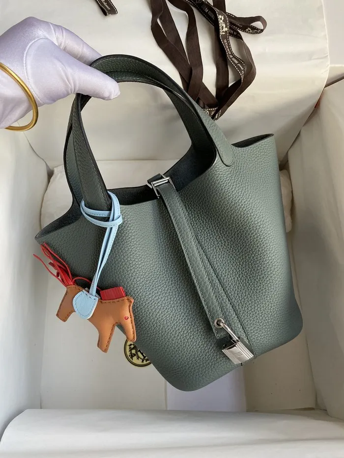 HEREMS 에르메스 피코탄 백 18-22cm 풀 핸드매이드 토고 정품가죽동일