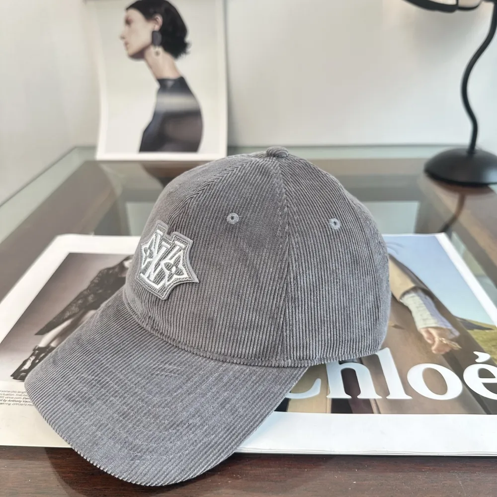 마이 LV 파리 코듀로이 캡 여성 모자